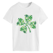 Fashion St. Patrick's Day Shamrock Crew Neck Print Short Sleeve  Women's T-Shirt