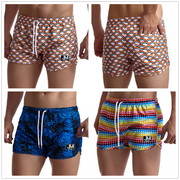 Men's Rainbow Print Beach Sports Shorts