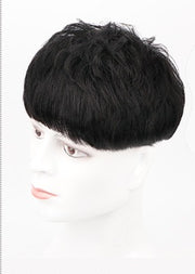 Korean Style Handsome Real Hair Fashion Hot Fluffy Natural Wig