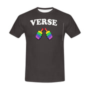 Men's All Over Print T-shirt (USA Size) (T40)(Collar solid color)