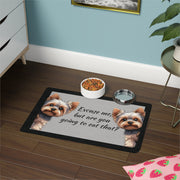 Yorkie Pet Food Mat (12x18)Dog water bowl mat, pet food mat for dogs, Yorkie dog bowl mat, mat for Yorkshire terriers food, Yorkie