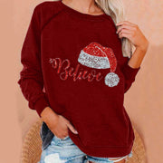 Women's Christmas Hoodie Fleece Plus Size Hoodie Women