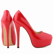Fabulously Fun Candy-colored faux leather Stilettos