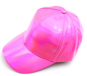 Pure Color Light Board Hat Leather Baseball Cap Show Tide Cap