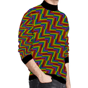 Gay Pride Sweater, Gay Pride Casual Turtleneck Long Sleeve Sweaters, Gay Pride Hoodie