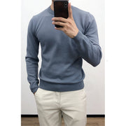 Gay Muscle Fit Men Thin Round Neck Bottoming Sweater