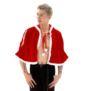 Men's Christmas Hooded Shawl Vest