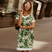 Fashion Printing Plus Size Women's Dress Summer