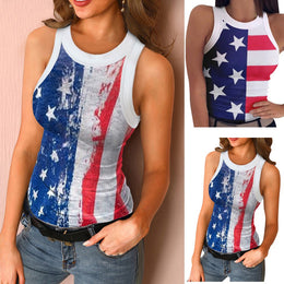 National flag print vest