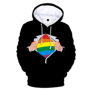 Gay Pride Hoodie, LGBTQ Gay Pride Hoodie, Rainbow Hoodie, Gay Pride Sweater