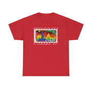 Pride 2025 Unisex Tee Washington D.C. Rainbow Stamp Shirt
