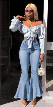 Ladies Denim bell bottoms
