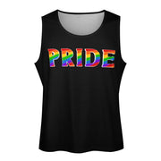 Gay Pride Men's black tank top, Men's Pride fitness tshirt