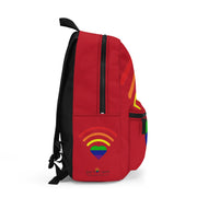 Dark Red Gay Hot Spot Backpack