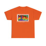 Pride 2025 Unisex Tee Washington D.C. Rainbow Stamp Shirt