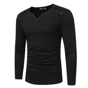 New Long Sleeve V-Neck T Shirt