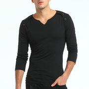 New Long Sleeve V-Neck T Shirt