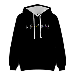 Gay Pride Hoodie, Friends of LGBTQIA  Hoodies Pullover Sweatshirts with Pockets