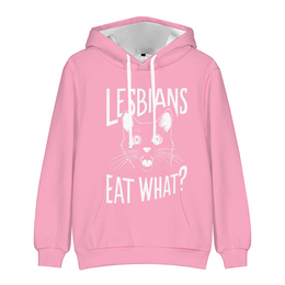 Gay Pride Lesbian Hoodie Lesbians Eat What? Hoodie, Gay Pride Hoodie