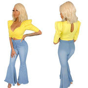 Ladies Denim bell bottoms