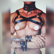 European And American Corset Leather Collar Bracelet