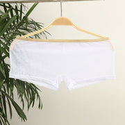 Mesh transparent breathable low waist men's boxer shorts