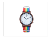 Rainbow Retro Wooden Watch