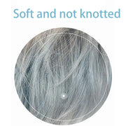 Cool Japanese Ice Blue Grey Men's Wig Cover