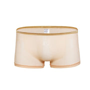 Mesh transparent breathable low waist men's boxer shorts