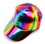 Pure Color Light Board Hat Leather Baseball Cap Show Tide Cap