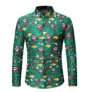 Gay Men's Christmas Santa Long Sleeve Dress Shirts, Men's Christmas Santa Long Sleeve Dress Shirts, Men's green Christmas Santa long sleeve dress shirt, Men's Christmas  underwear Gay Men's Christmas Underwear, Gay Men's Christmas Hoodies, Men's Christmas Hoodies