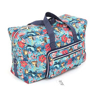 Foldable Travel Bag Women Large Capacity Portable Shoulder Duffle Bag Cartoon Printing Waterproof Weekend Luggage Tote