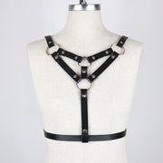 Leather sex harness