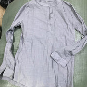 Casual Linen Half-Open Men's Shirt