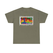 Pride 2025 Unisex Tee Washington D.C. Rainbow Stamp Shirt