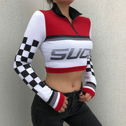 Long sleeve short sweater t-shirt