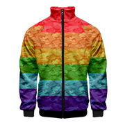Gay Pride zip Sweater- Unisex Gay Pride Sweater- Rainbow Flag Sweater - Pride Sweater - Pride Flag Sweater