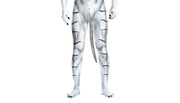 Costume Animal White Tiger Pattern Digital Printing Jumpsuit Male