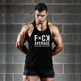 Fitness Clothing Canotta Bodybuilding Stringer tank top men Y back vest cotton sleeveless shirt