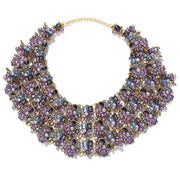 Exaggerated Style Dress Decorated With Multi-layer Rhinestone Necklace