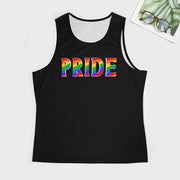 Gay Pride Men's black tank top, Men's Pride fitness tshirt