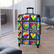Gay Pride Suitcase, Pride Suitcase, Love is Love Suitcase, Lesbian Suitcase, Gay Pride Suitcase, Carryon Suitcase, Pride Luggage