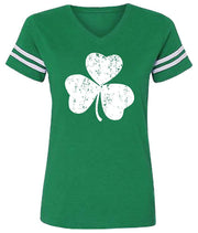 T-shirt St. Patrick's Day printed short-sleeved T-shirt women's casual printed V-neck short-sleeved top