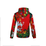 Digital Printed Hooded Plus Size Sweatshirt