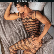 Gay Men's Bodysuit, Men's Pantyhose Transparent Ultra-thin High Elastic Socks