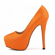 Fabulously Fun Candy-colored faux leather Stilettos