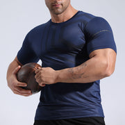Quick-drying T-shirt Fitness Clothes Men's Summer Running Muscle Training Tops