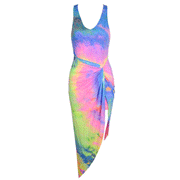 Rainbow gradient dress