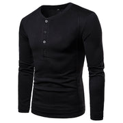 European And American Style Youth Solid Color Casual Tube Round Neck Bottoming Shirt