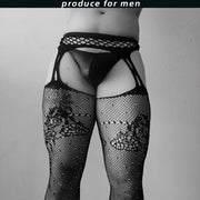 Gay Men's Stockings, Men's Pantyhose  Crotch Around Hollowed Out